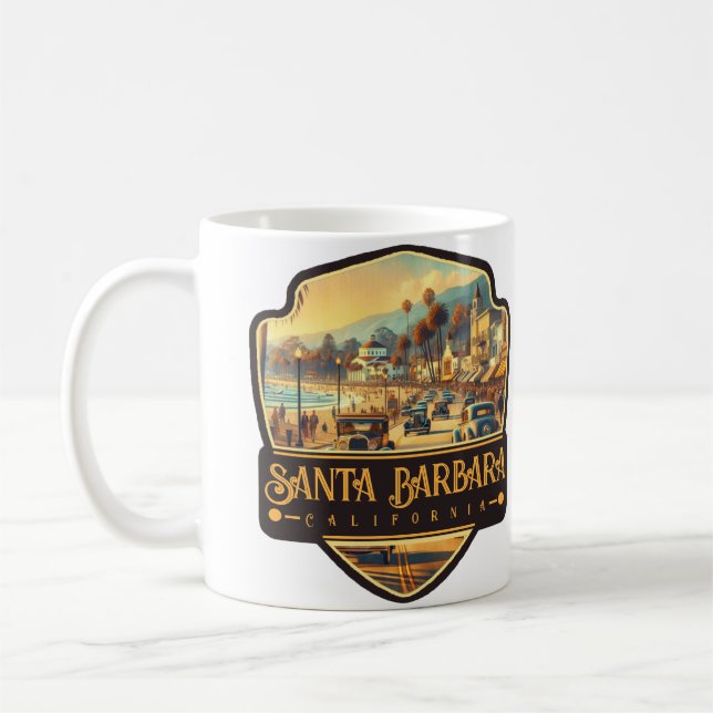 Mug Santa Barbara, Californie | Vintage (Gauche)