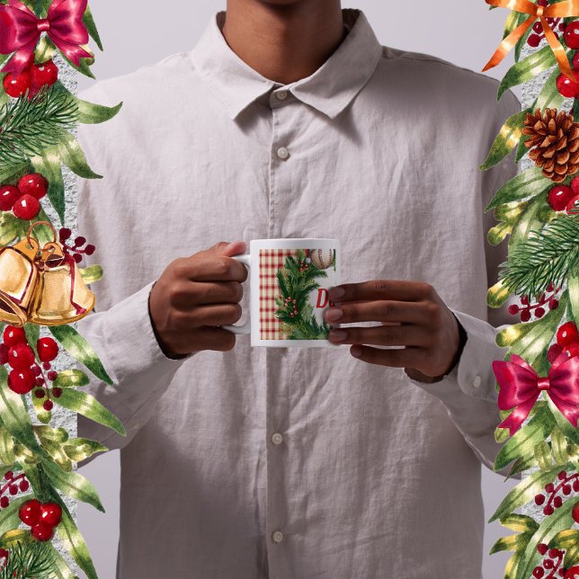 Mug Santa Cap Baseball Dad Personalized (☕ Personalized Baseball Dad Mug — Holiday Edition)