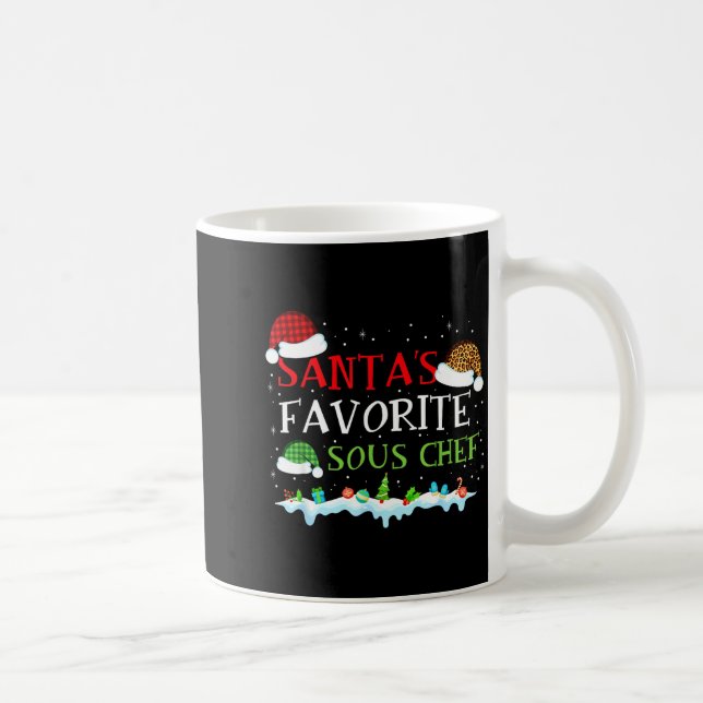 Mug Santa Chef Favorite s Sous Fun Meme (Droite)