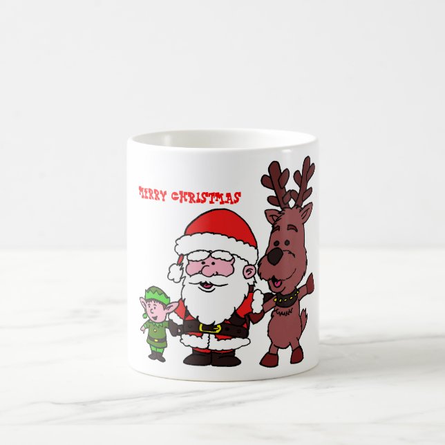 Mug Santa Claus and Reindeer (Centre)