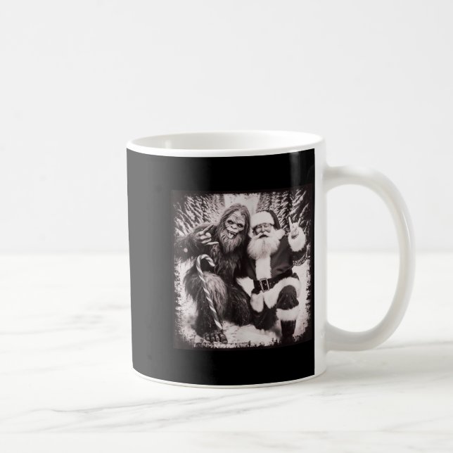 Mug Santa Claus And Sasquatch Bigfoot Funny Joyful Sno (Droite)