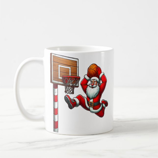 Mug Santa Claus Basketball Player Christmas Xmas (Gauche)