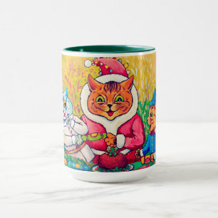 Mug Santa Claus Chat, Louis Wain
