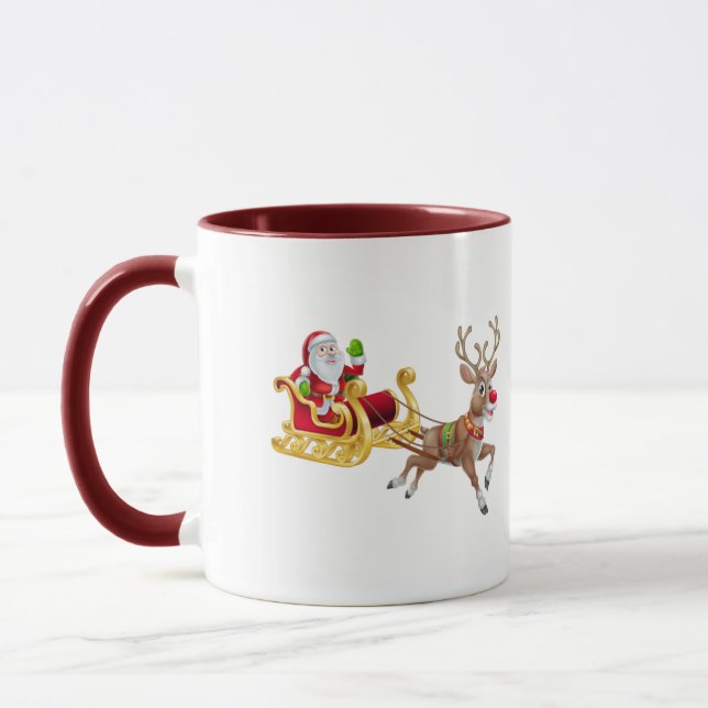 Mug Santa Claus en traîneau (Gauche)