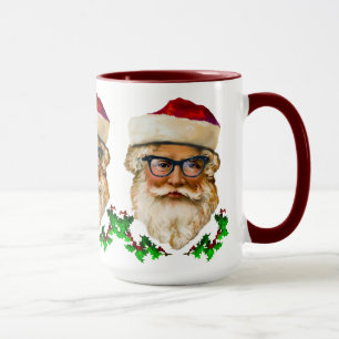 Mug Santa Claus & Holly Noël Conception