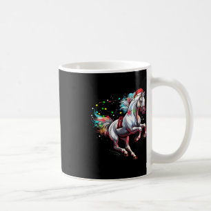 Mug Santa Claus Horse Noël Art Horse Cheval Robe d'équ