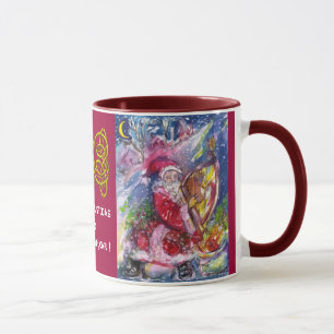 Mug SANTA CLAUS JOUER LA CHEVAUCHE DANS LES noeuds cel