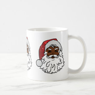 Mug santa claus noir
