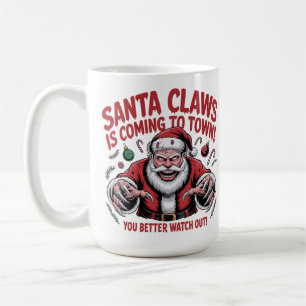 Mug Santa Claws Arrive en Ville