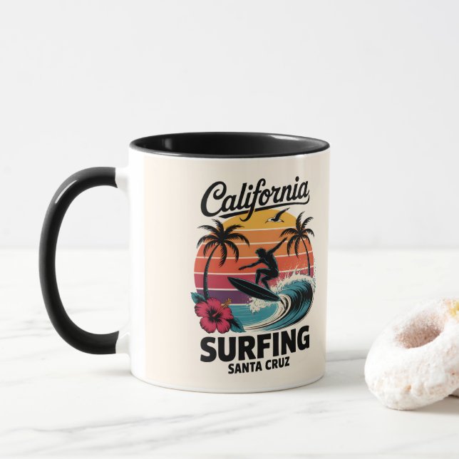 Mug Santa Cruz Californie (Avec donut)