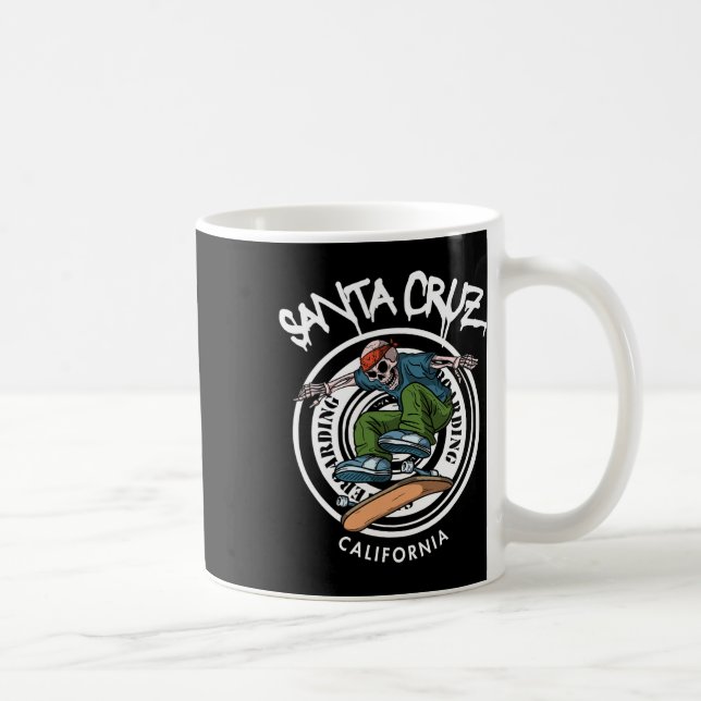 Mug Santa Cruz Skater Laid Back California Skeleton Sk (Droite)