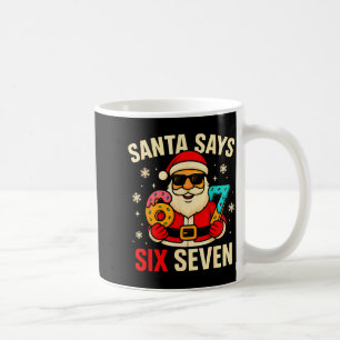 Mug Santa dit six sept drôle 67 Meme Noël garçons 
