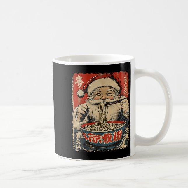 Mug Santa Eating Ramen Noodles Ukiyo-e Insred Christma (Droite)