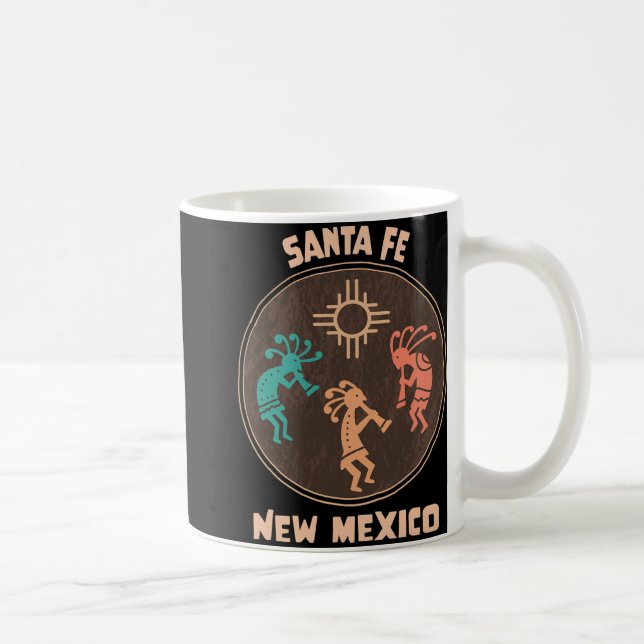 Mug Santa Fe New Mexico Kokopelli Vacation Souvenir  (Droite)