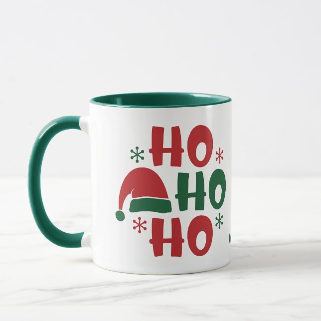 Mug Santa Hat Ho Ho Ho Noël (Gauche)