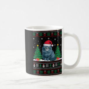 Mug Santa Hat Ragdoll Chat Noël Les lumières de l'arbr