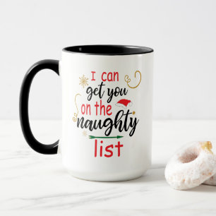Mug Santa Je peux vous obtenir sur la liste vilains Fu