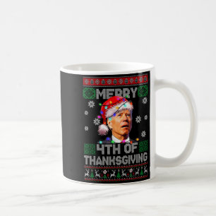 Mug Santa Joe Biden Joyeux 4ème jour de Thanksgiving O