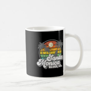 Mug Santa Monica Beach Californie Surf Vintage Surfant