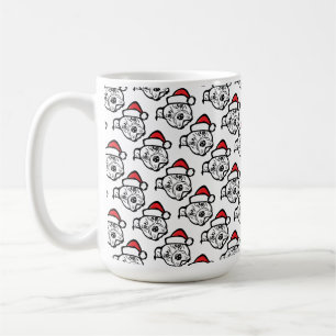 Mug Santa Paws : AmStaff Chien au Chapeau Festif