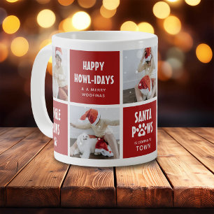 Mug Santa Paws, Joyeux Howlidays 5 Photo Chien Noël