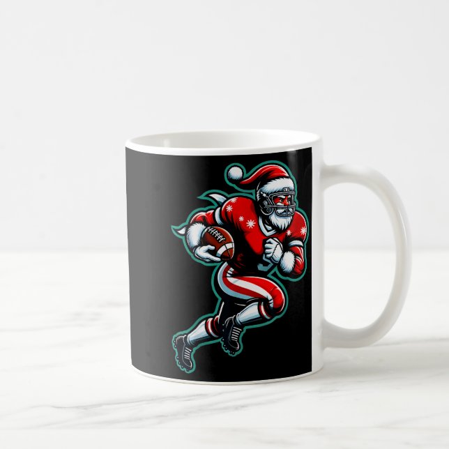 Mug Santa Playing American Football Christmas Women Me (Droite)
