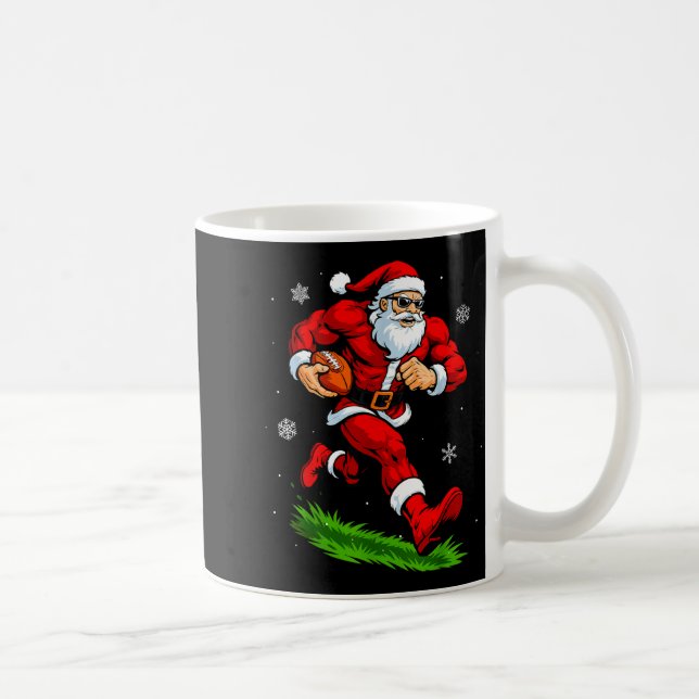 Mug Santa Playing Football Xmas Funny Christmas Footba (Droite)