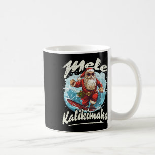 Mug Santa surfe Mele Kalikimaka Aloha Hawaï Noël