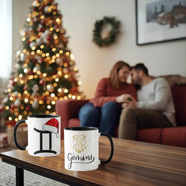 Mug Santa Zodiaque Gémeaux (Créateur téléchargé)