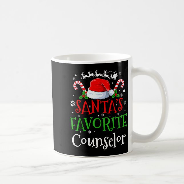 Mug Santa's Favorite Counselor Christmas Party  (Droite)