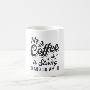 Mug Santé mentale Mon café est une forte sensibilisati