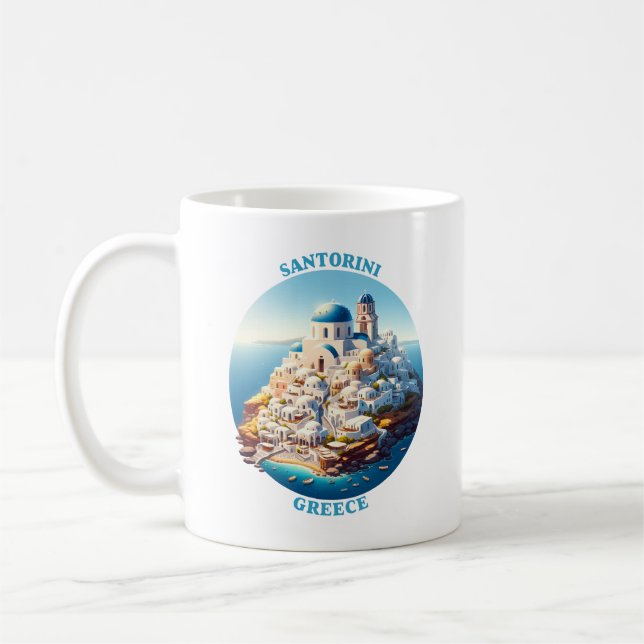 Mug Santorin Grèce Europe (Gauche)