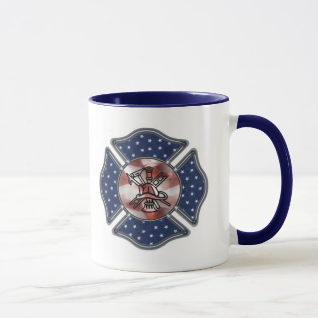 Mug Sapeur-pompier patriote (Droite)