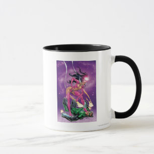 Mug Saphir vert de lanterne et d'étoile - couleur