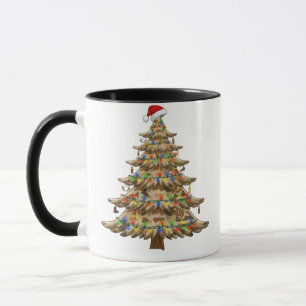 Mug Sapin de Noël Camouflage Ancien Militaire Drôle