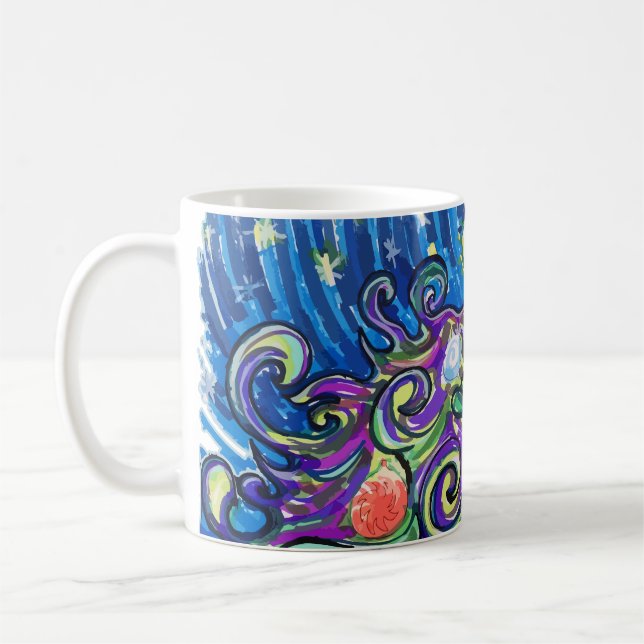 Mug Sapin de Noël Cosmique (Gauche)