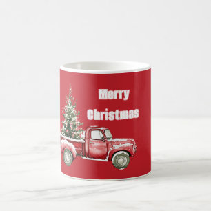 Mug Sapin de Noël du camion rouge