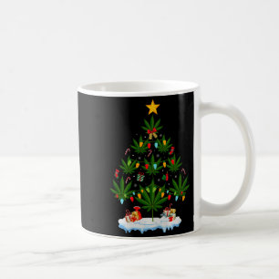 Mug Sapin de Noël en feuilles Herbe de fumeur Noël Pre