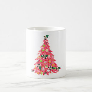 Mug sapin de Noël festif de couleur moderne tendance
