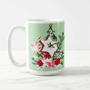 Mug Sapin de Noël Fleurs Canne à Sucre JOY