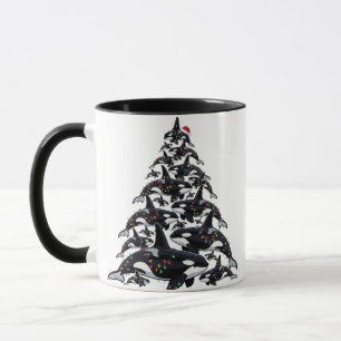 Mug Sapin de Noël Orque pour l'amour de l'océan et de