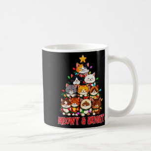Mug Sapin de Noël pour chat Meowy et lumineux T-shirt