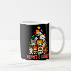 Mug Sapin de Noël pour chat Meowy et lumineux T-shirt