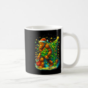 Mug Sapin de Noël Santa Bigfoot drôle de Sasquatch Noë