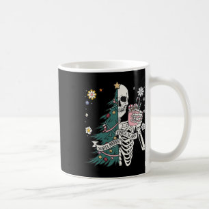 Mug Sapin de Noël squelette plutôt effrayant plutôt jo