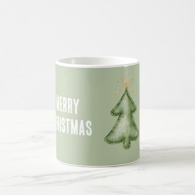 Mug Sapin de Noël vert joyeux (Centre)