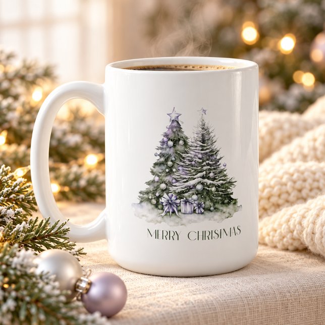 Mug Sapins de Noël élégants (Créateur téléchargé)