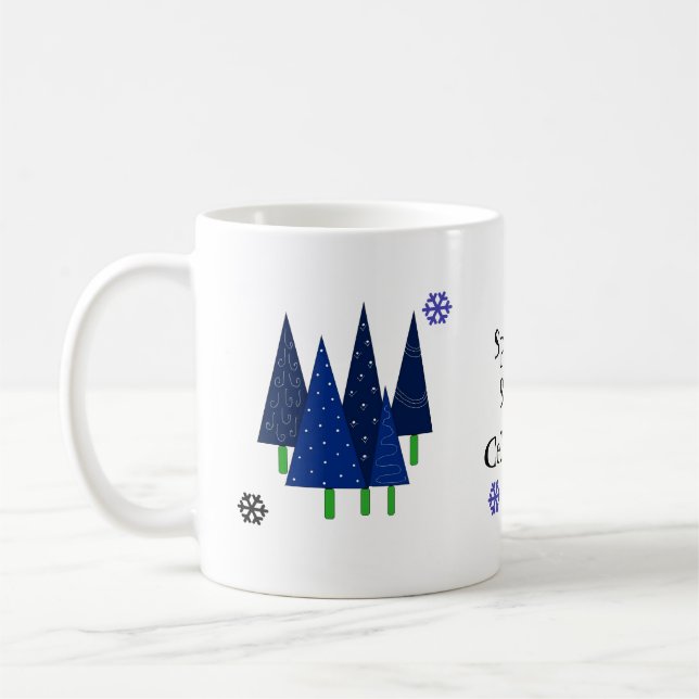 Mug Sapins de Noël Fantaisistes (Gauche)
