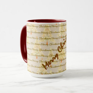 Mug Sapins de Noël Luxueux de Noël Moderne