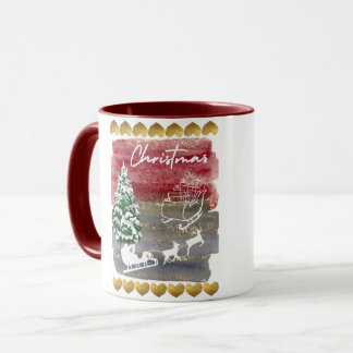 Mug Sapins de Noël vintage